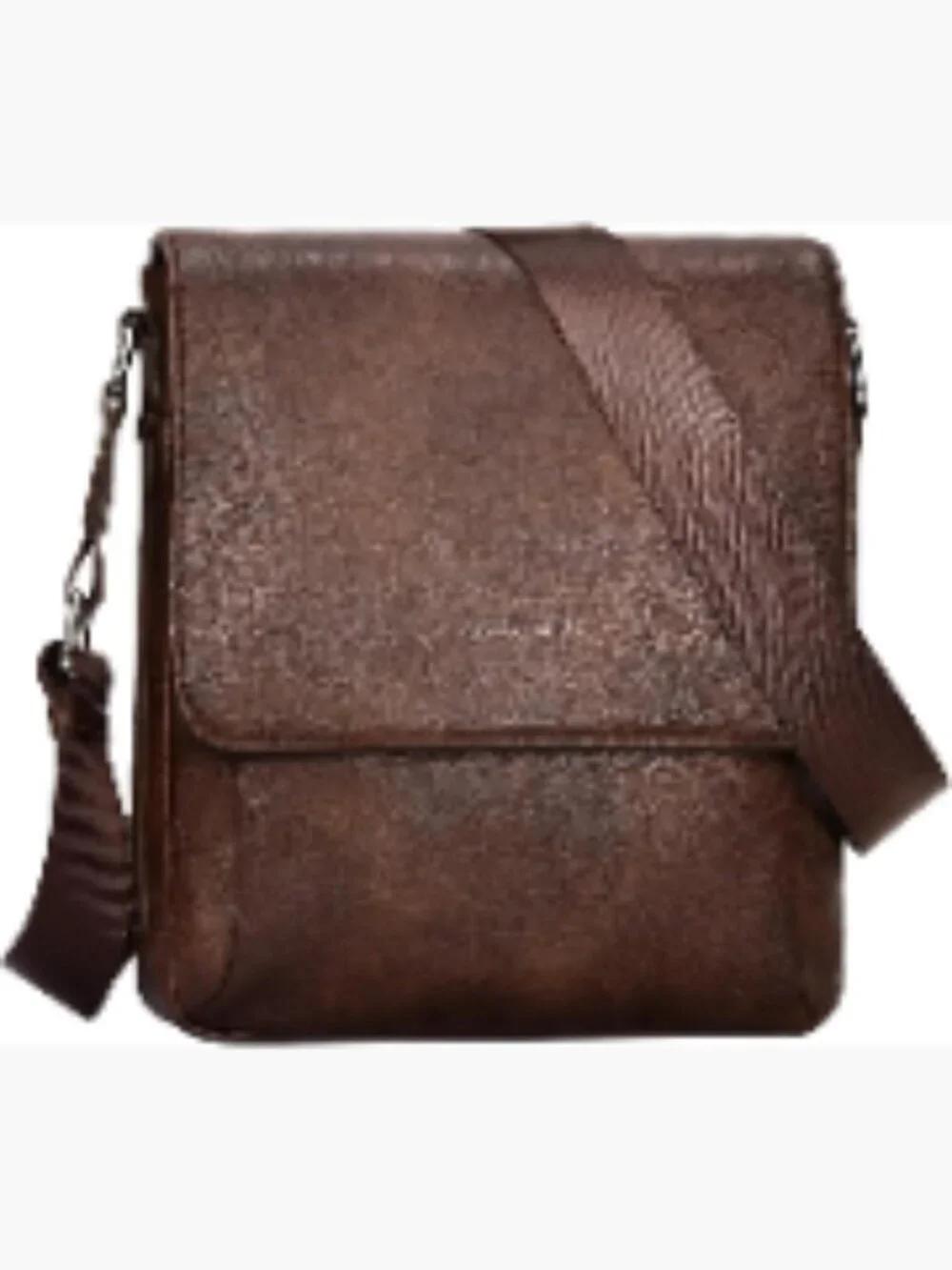 Vegan Leather Crossbody Bag Messenger Sling Satchel for Travel Work